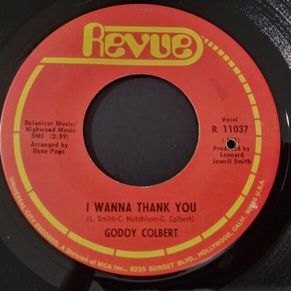Godoy Colbert – I Wanna Thank You VG Original Revue R-11037 Record 1969 NORTHERN